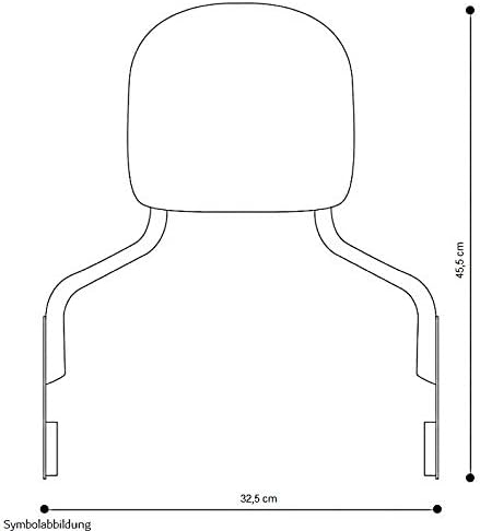 Sissy Bar mit Gepäckträger für Harley Davidson Street Glide Special 15-23 schwarz