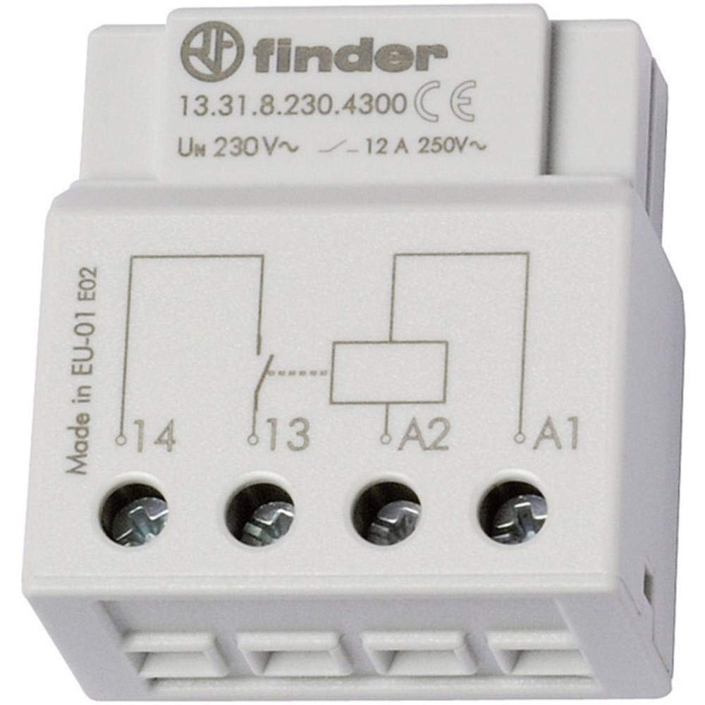 finder Serie 13 Zusatzrelais, 1 Kontakt, 230 V, Wechselstrom