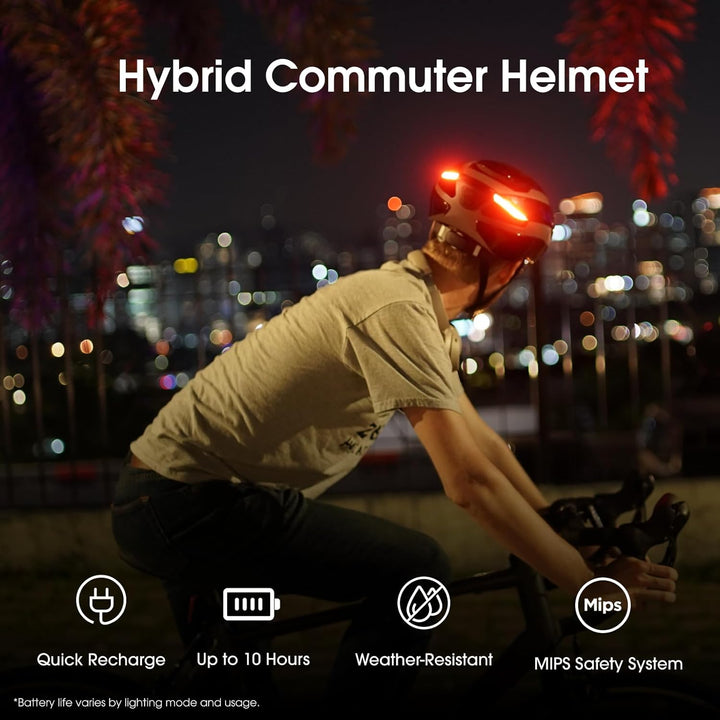 Lumos Ultra Smart-Helm | Fahrradhelm | Vorder- und Rücklicht (LED) | Blinker | Bremslichter | Blueto
