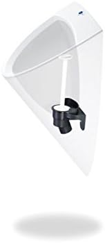 wasserloses Urinal CULU one Pissoir mit Membran Geruchsverschluss (schwarz), Schwarz