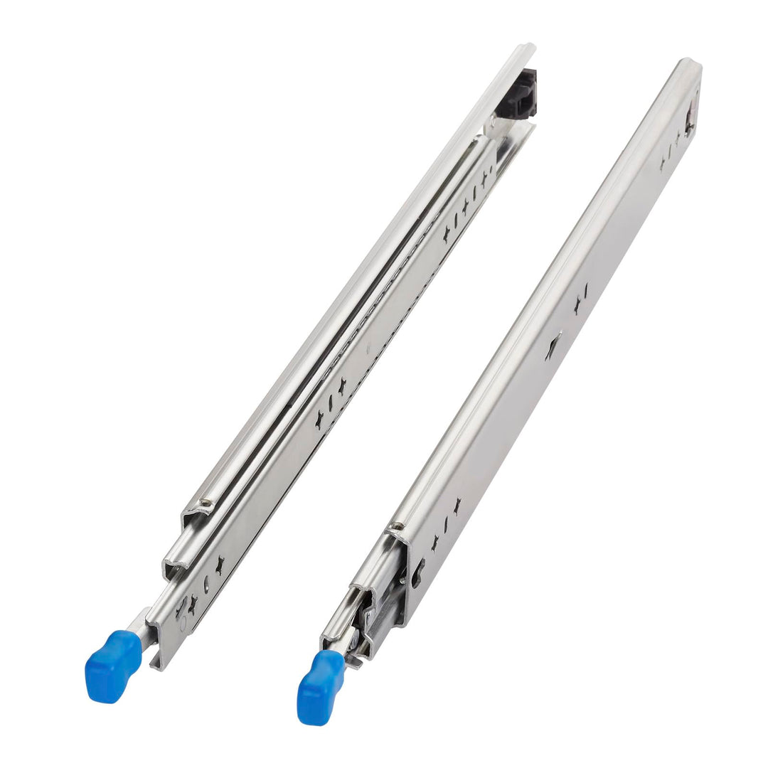 1 Paar SOTECH Schwerlastauszüge KV2-100-H53-L550-LC 550 mm mit Lock-in/out Einrastfunktion mit blaue