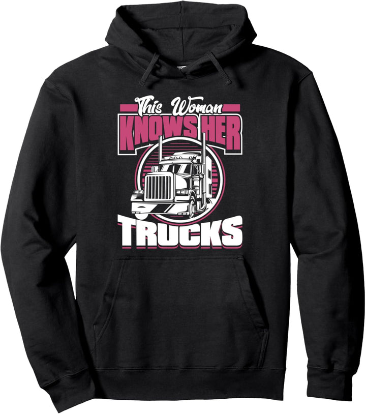 Truckerin Lastwagenfahrerin Brummifahrerin - Lkw Fahrerin Pullover Hoodie