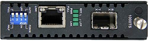 StarTech.com Gigabit Ethernet LWL / Glasfaser Medienkonverter mit SFP, 1000 Mbit/s Multimode Gigabit