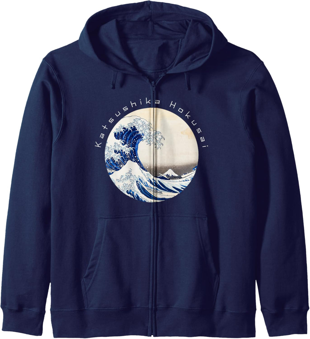 The Great Wave off Kanagawa Katsushika Hokusai Japanese Art Kapuzenjacke