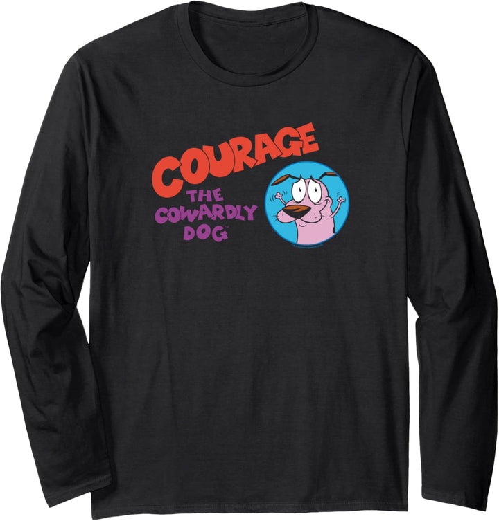 Courage the Cowardly Dog Logo Langarmshirt