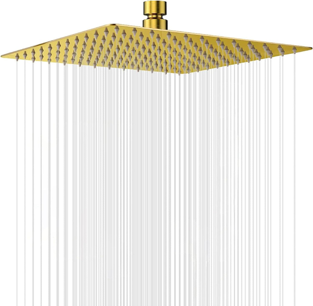 Ohotecy 12 Zoll(30cm) Regendusche Duschkopf Edelstahl AISI304 Regenbrause Anti-Kalk-Düsen Duschkopf
