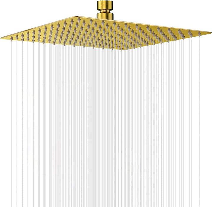 Ohotecy 12 Zoll(30cm) Regendusche Duschkopf Edelstahl AISI304 Regenbrause Anti-Kalk-Düsen Duschkopf