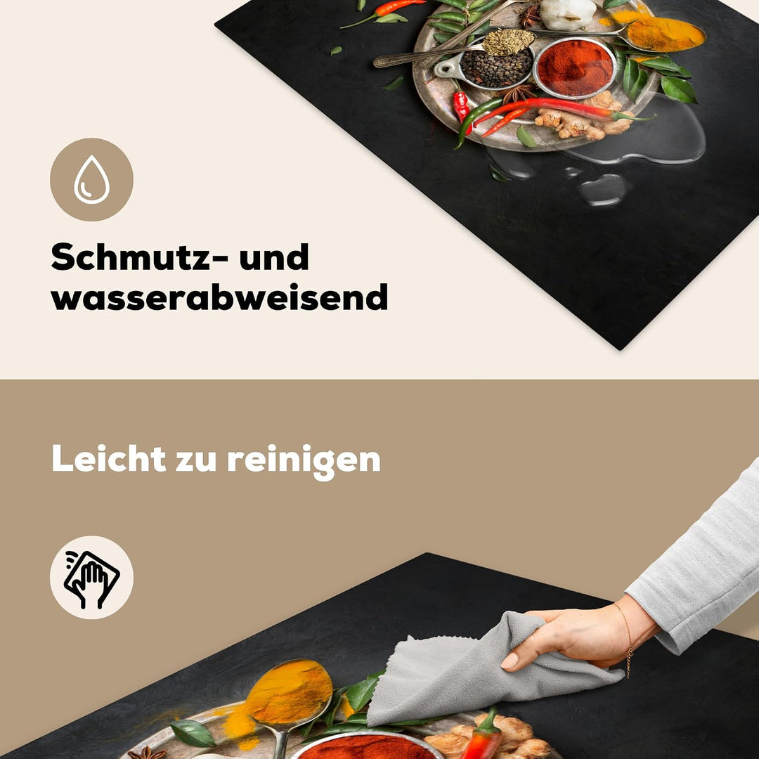 KitchenYeah© Herdabdeckplatte Einteilig Küche Ceranfeld Abdeckplatte Cerankochfeld Abdeckung Indukti