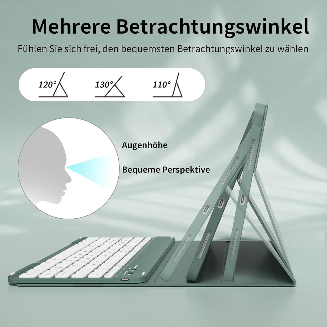 Tastatur Hülle für iPad Air 11 Zoll M3/M2 (2025/2024), iPad Air 5./4. Generation 2022/2020 10,9 Zoll