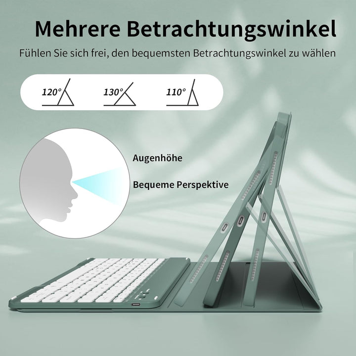 Tastatur Hülle für iPad Air 11 Zoll M3/M2 (2025/2024), iPad Air 5./4. Generation 2022/2020 10,9 Zoll