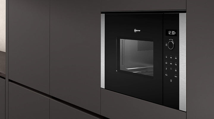 NEFF HLAWD23N0 Einbau-Mikrowelle N50 / 38,2 x 59,4 cm, Schwarz