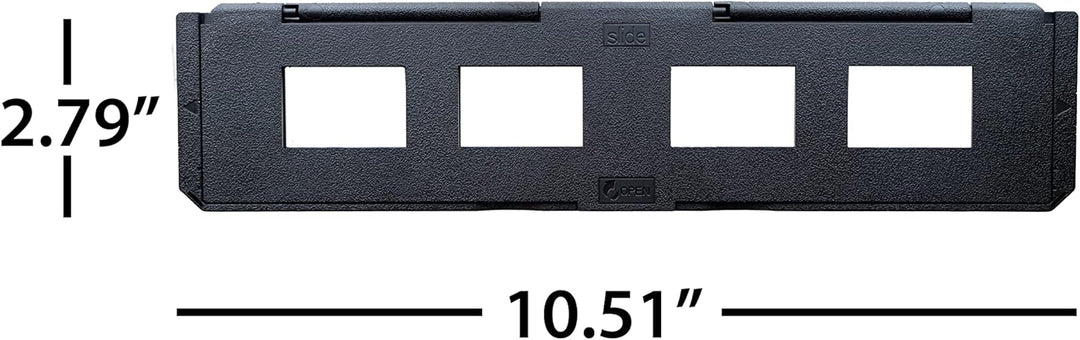 Magnasonic ST01 Folienhalter mit langem Tablett für 35 mm kompatible Filmscanner, hält 4 Folien zur