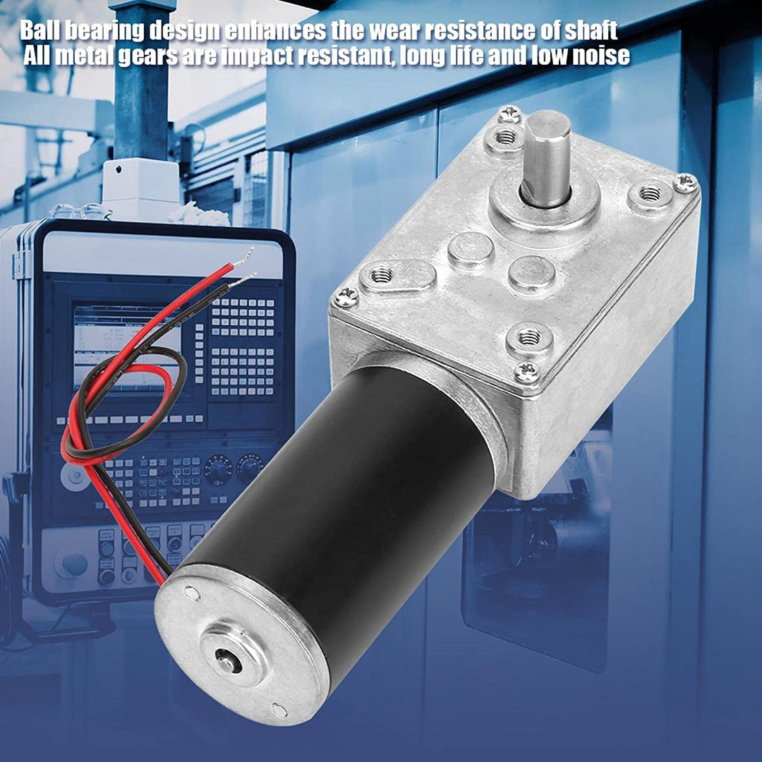 12V 130RPM DC Schneckengetriebemotor 22kg.cm 31mm Hohe Torsion Selbsthemmende Motor Reversed Mini Tu