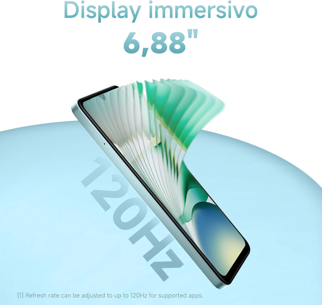 XIAOMI Redmi A5 Smartphone 6,88" 120Hz Display, 128GB+4GB, 32MP AI-Kamera, 5200 mAh Akku, Seiten-Fin