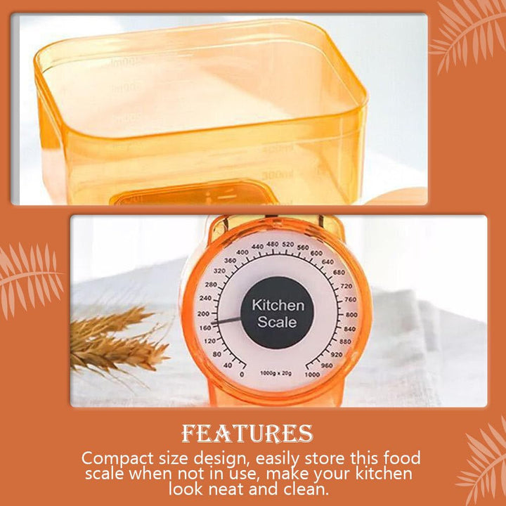 HEMOTON Küchenwaage Mechanical Kitchen Scale Kochen Kochwaage Gramm Waage Lebensmittelwaage Aus Kuns
