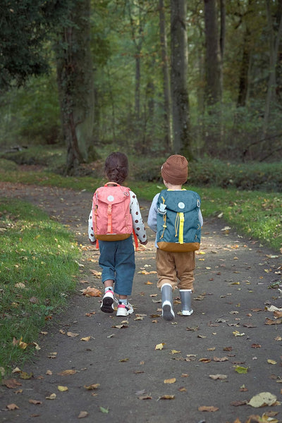 LÄSSIG Kinder Wanderrucksack Kinderrucksack mit Brustgurt gepolsterte Schultergurte wasserabweisend,