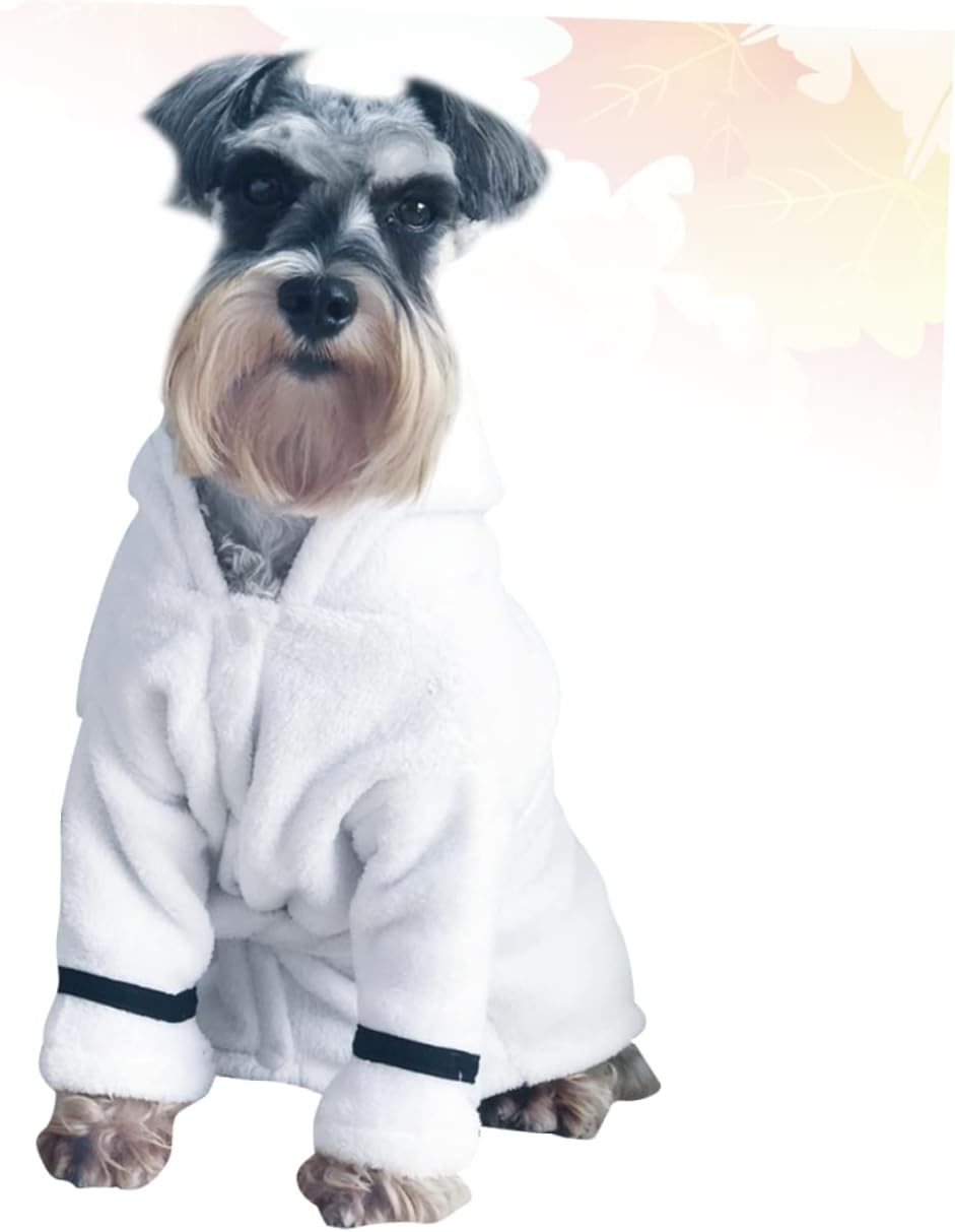 Toddmomy Katzenbademantel mit Kapuze Tier Pyjama Hunde Handtuch Dog Accessories hundehoody Hunderobe