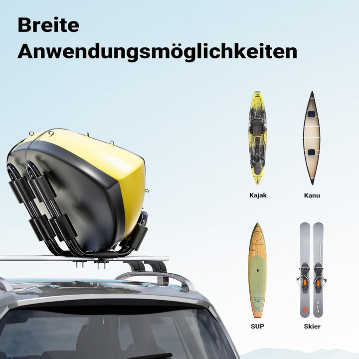 Wiltec Dachträger für Boot und Kajak, Boothalterung 34 kg, 34 kg