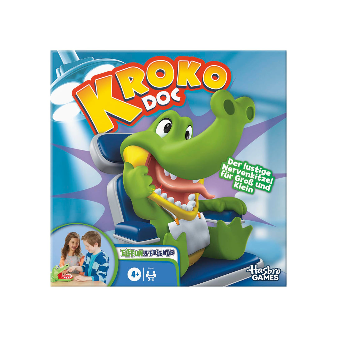 Hasbro Kroko Doc, Geschicklichkeitsspiel für Vorschulkinder Kroko Doc Single, Kroko Doc Single