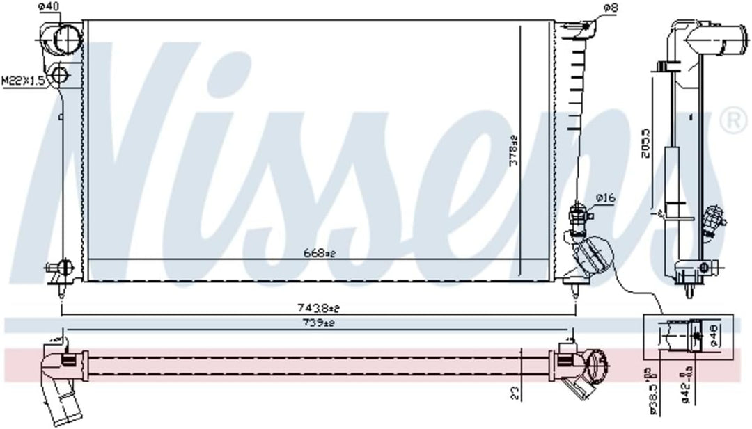 Nissens 61315 Wasserkühler