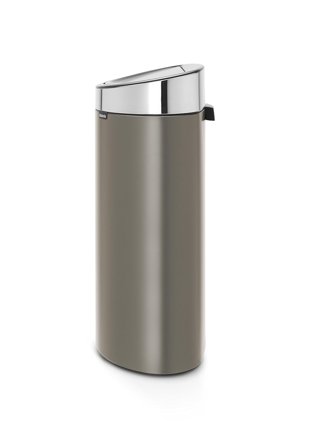 Brabantia Touch Bin New mit herausnehmbaren Kunststoffeinsatz, 40L, Edelstahl, platinum, 32.8 x 48.3