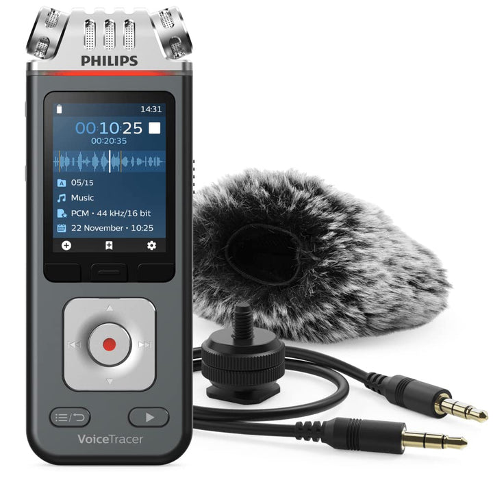 Philips VoiceTracer Audiorecorder Diktiergerät DVT6110, DVT7110 Single, Single