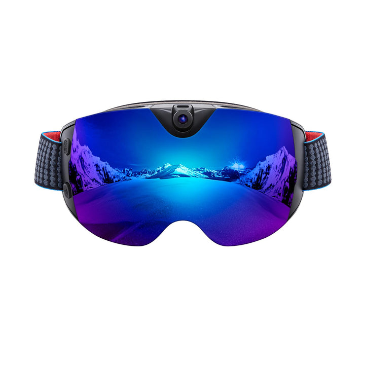 OhO Camera Ski Goggles, 4K Camera Snowboard Goggles with Adjusted View of Camera Recroding No Wifi-m
