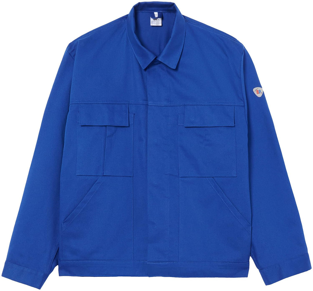 BP Workwear Basic 1485-060-13 Arbeitsjacke - Verdeckte Druckknopfleiste - Reine Baumwolle - Normale