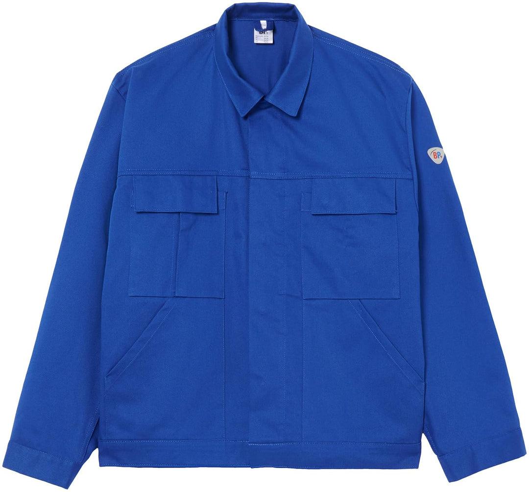 BP Workwear Basic 1485-060-13 Arbeitsjacke - Verdeckte Druckknopfleiste - Reine Baumwolle - Normale