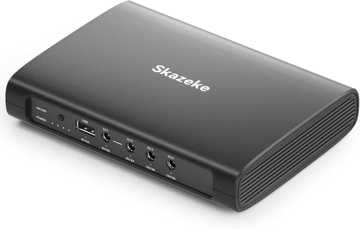 Mini USV,Skazeke 20000mAh Mini UPS mit 5 Ausgängen DC 5V/9V/12V/6A,USB 5V/6A, unterbrechungsfreie WL