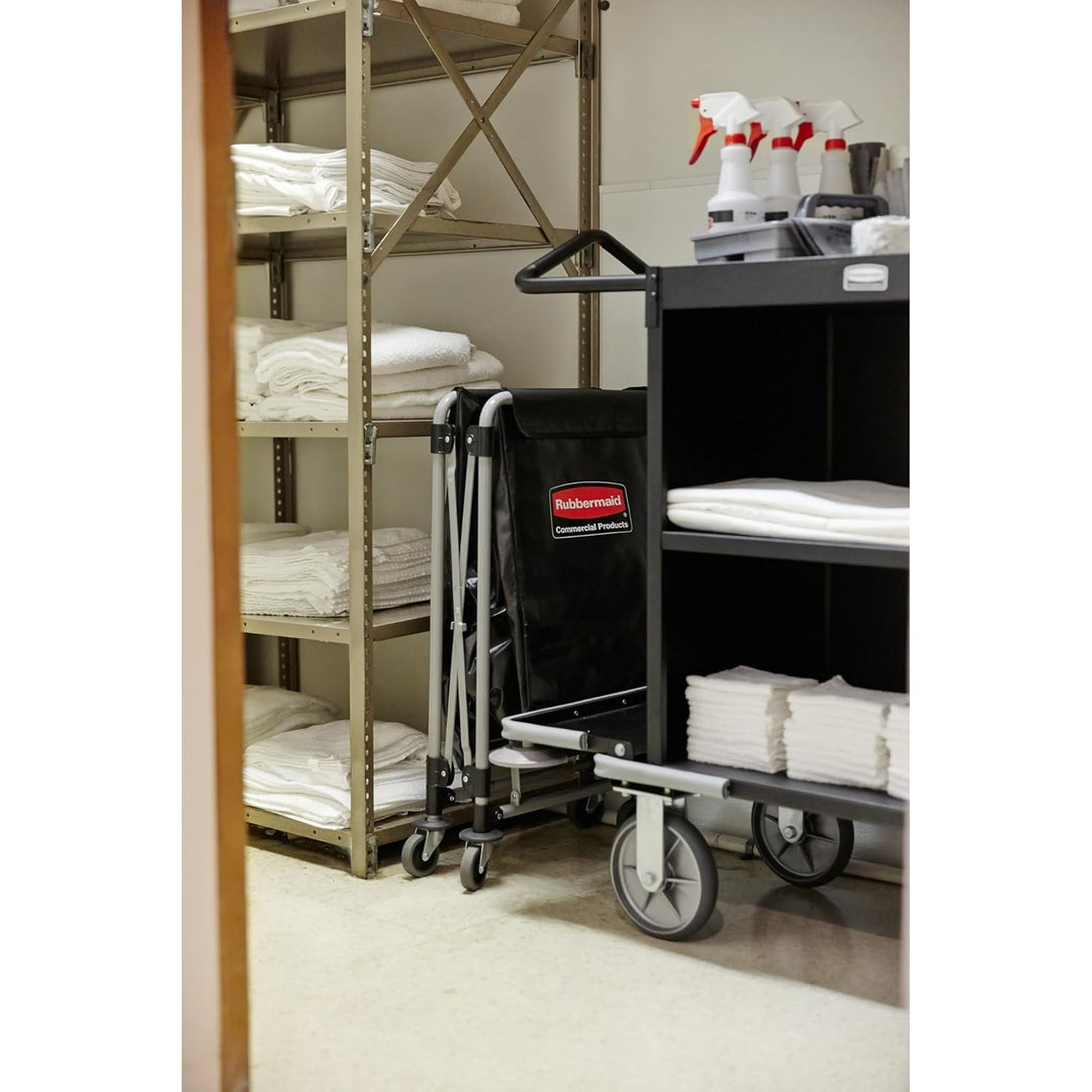Rubbermaid Commercial Products Wäschewagen-Rahmen X-Cart , zusammenklappbar, 150 l, Grau 150 L, 150