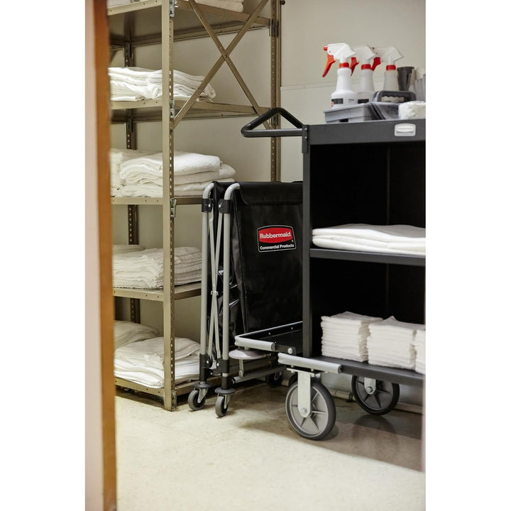 Rubbermaid Commercial Products Wäschewagen-Rahmen X-Cart , zusammenklappbar, 150 l, Grau 150 L, 150