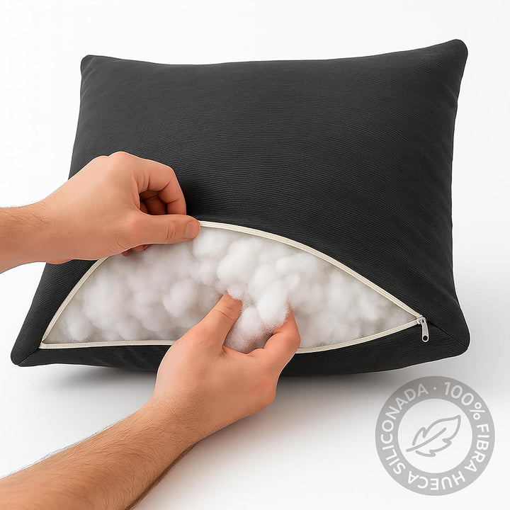 Textilhome – Füllwatte aus silikonisierter Hohlfaser 100% Polyester 1 kg | Weiches Füllmaterial für
