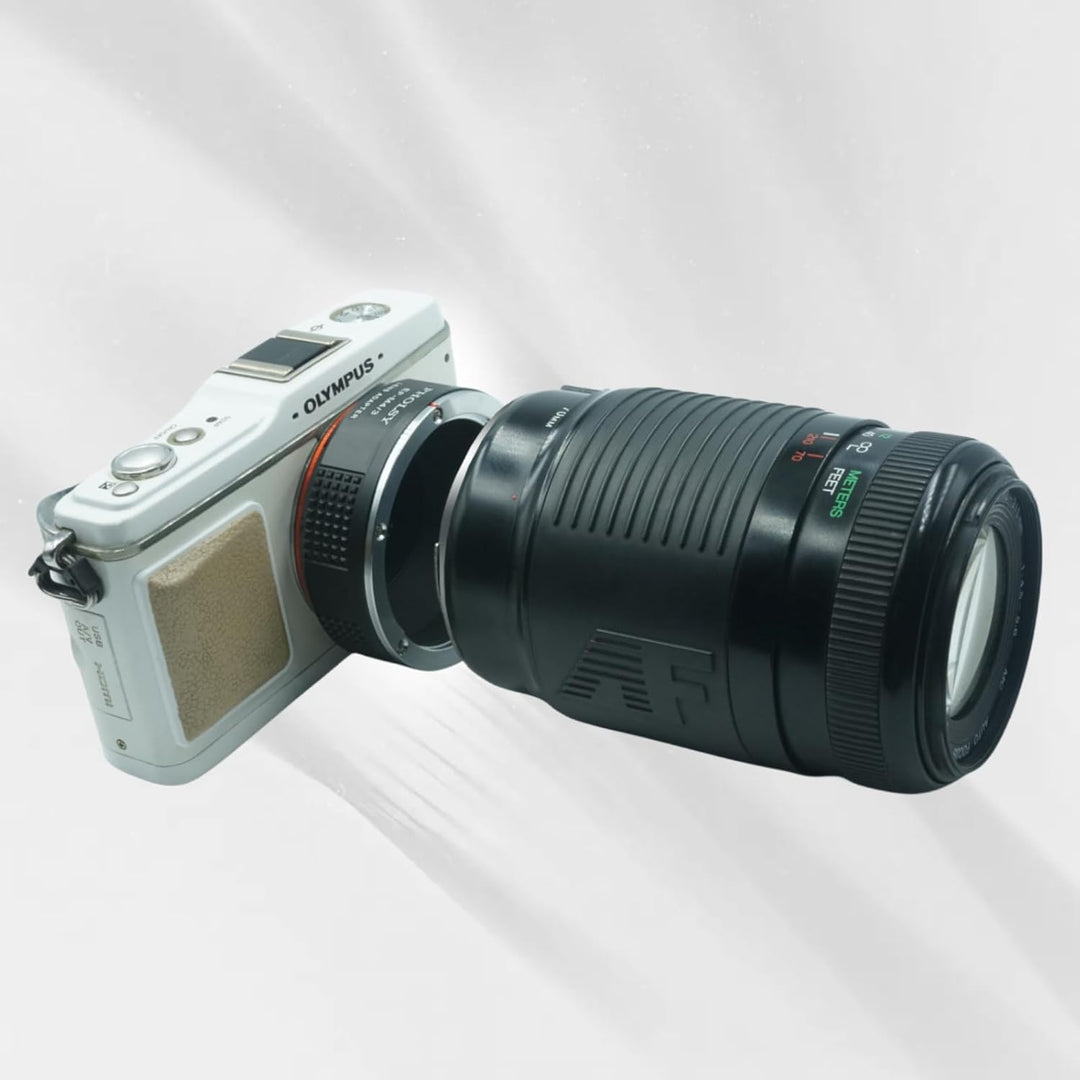 PHOLSY Objektivadapter Manueller Fokus EF auf MFT Kompatibel mit Canon EF EF-S Objektiv auf M4/3 Mic