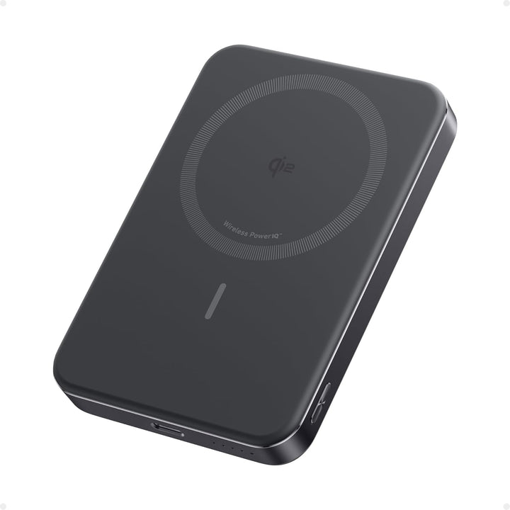 Anker MagGo Powerbank, Ultra-schlankes 10.000mAh magnetisches Akkupack, Qi2-zertifiziert, portabel,