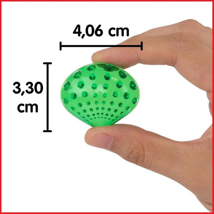 edxeducation Tastmuscheln - Set mit 72 Stück - Lichtdurchlässig - 6 Strukturen und Farben - Alter ab