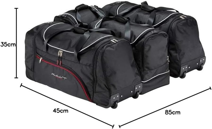 KJUST Kofferraumtaschen 4 stk kompatibel mit FORD FOCUS KOMBI III 2011-2018