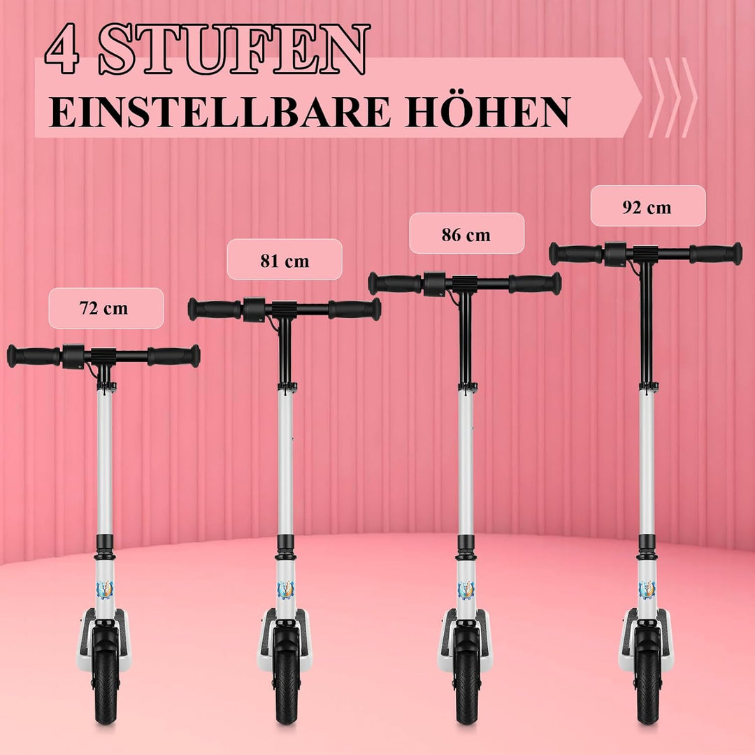 Caroma E Scooter Kinder von 6-14 Jahren, 180W Motor, 16 km/h, E Roller Kinder, Einstellbare Geschwin