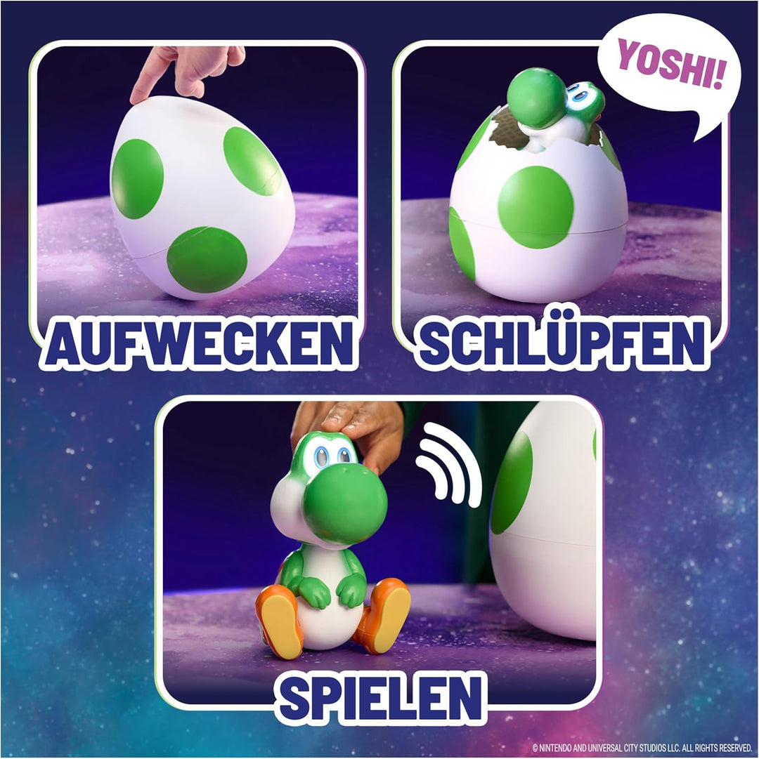 Super Mario Galaxy Film, Hatchin' Yoshi, Interaktive Yoshi Figur mit Sound- und Bewegungseffekten im
