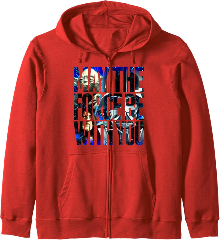 Star Wars May The Force Be With You Photo Fill Kapuzenjacke