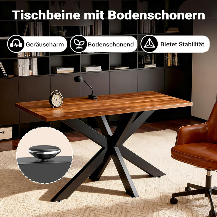 Tischkufen Tischgestell aus Stahl 43x58x98cm Spidergestell in Schwarz Tischbeine mit Spider-Profil,