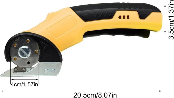 Elektrischer Kartonenschneider,320 U/min Rotationsschneider Mit Sicherheitsverriegelung Und LED-Bele