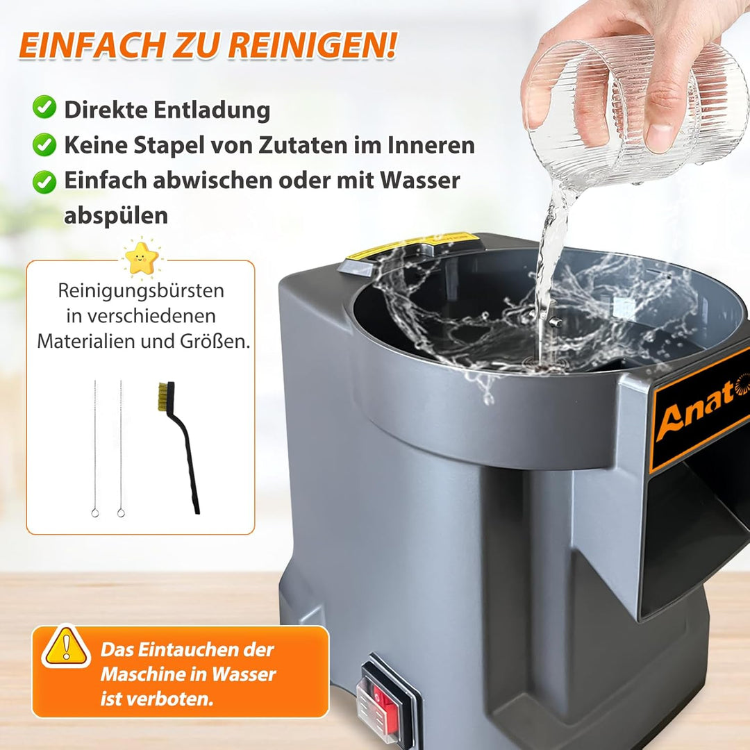 Anatole Würfelschneider Elektrisch Gemüseschneider Professionell Obstschneider Multifunktional mit 3