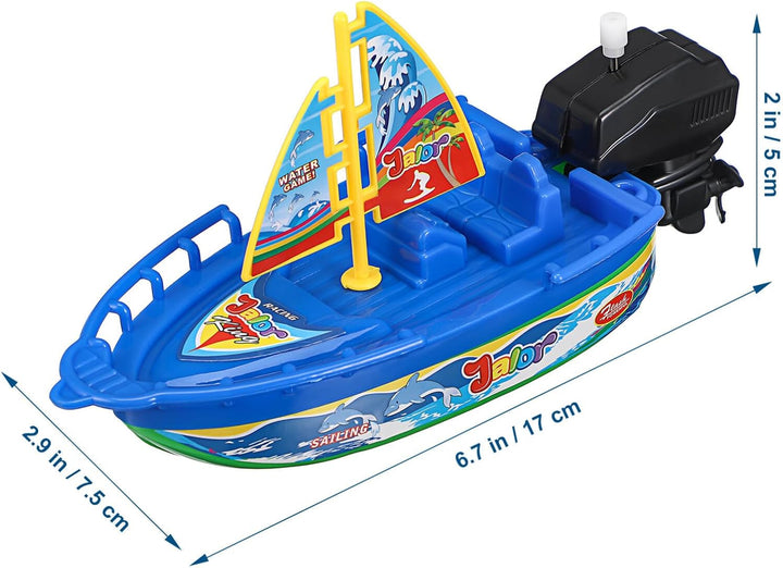 Badespielzeug Boot Set 6 Stück Kunststoff Segelboote Motorboote Speedboote Für Baby Kleinkind Badewa