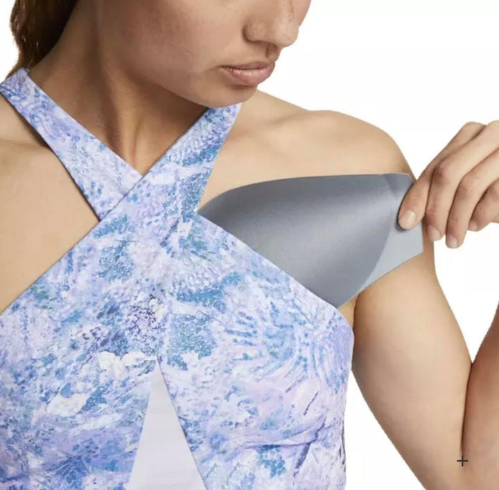 NIKE AOP Sport BH Bra M Lila, M Lila