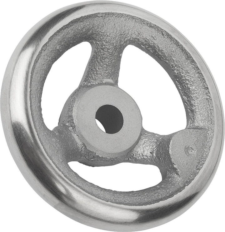 KIPP – Bedienteile | Normelemente K0671.0200X18 Handrad ohne Nut Grauguss, ohne Griff, Komp:Stahl, 1