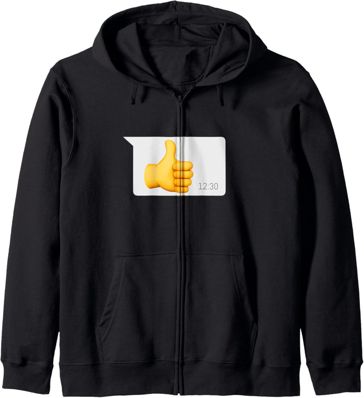 Daumen Hoch Nachricht für Papas Kapuzenjacke