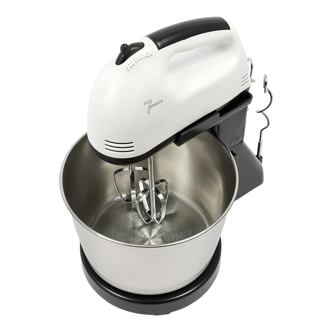 Küchenmaschine, 1.7L Geschwindigkeiten Standmixer Kuchenmixer, Edelstahl Rührer Teigmaschine für Gem