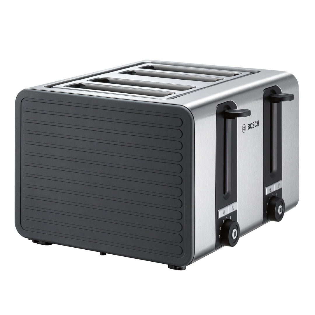 Bosch 4-Schlitz Toaster TAT7S45, mit Abschaltautomatik, mit Auftaufunktion, ideal für 4 Scheiben Toa
