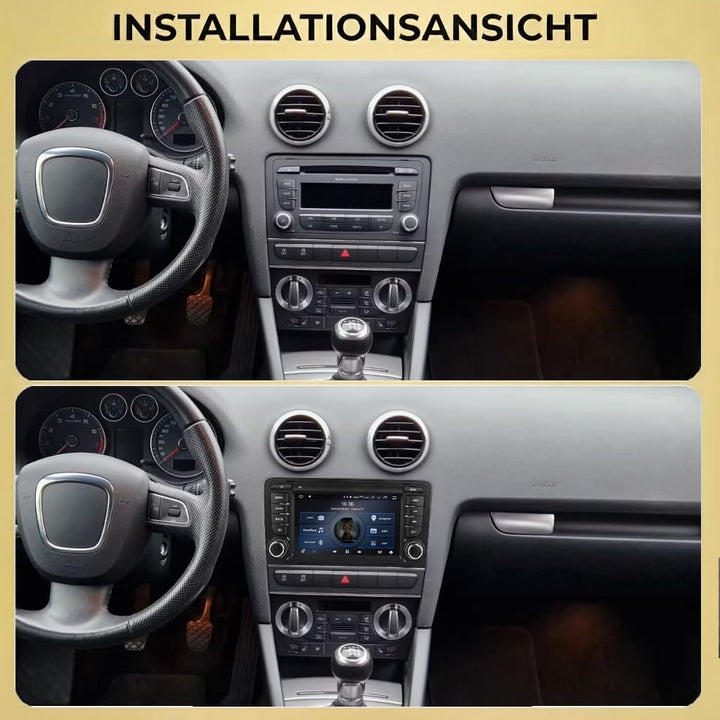 M.I.C. AA38-L2 Android 14 Autoradio mit Navigation: MediaTek MT6765V, 4GB+64GB, 8.8 Zoll QLED Displa